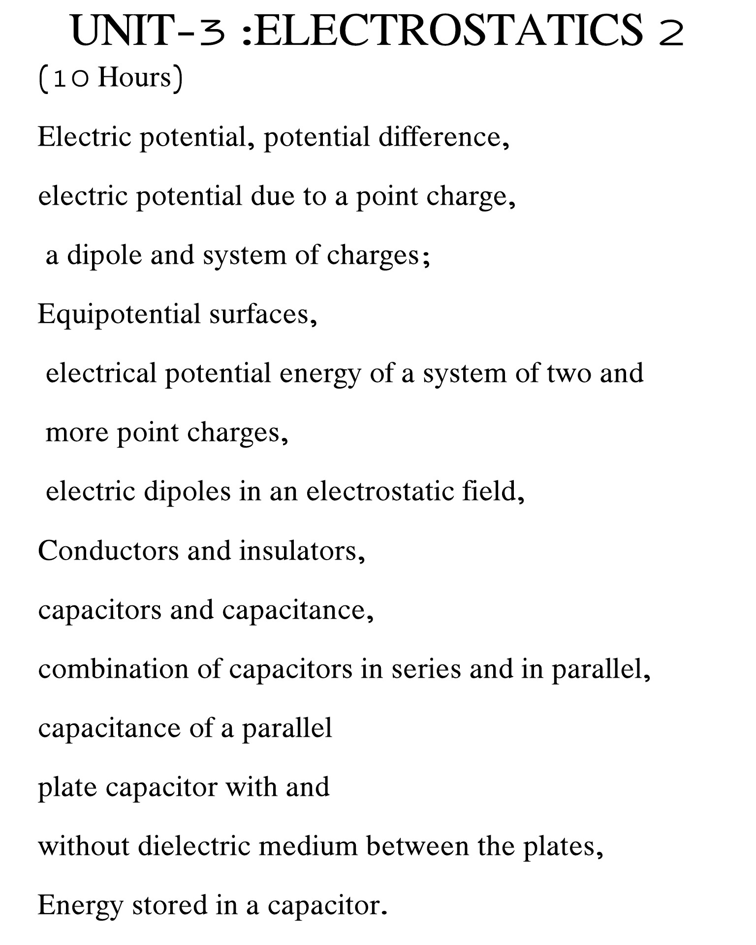 Syllabus