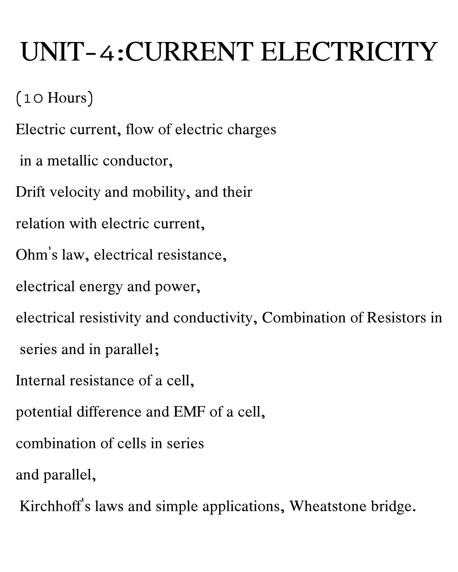 Syllabus